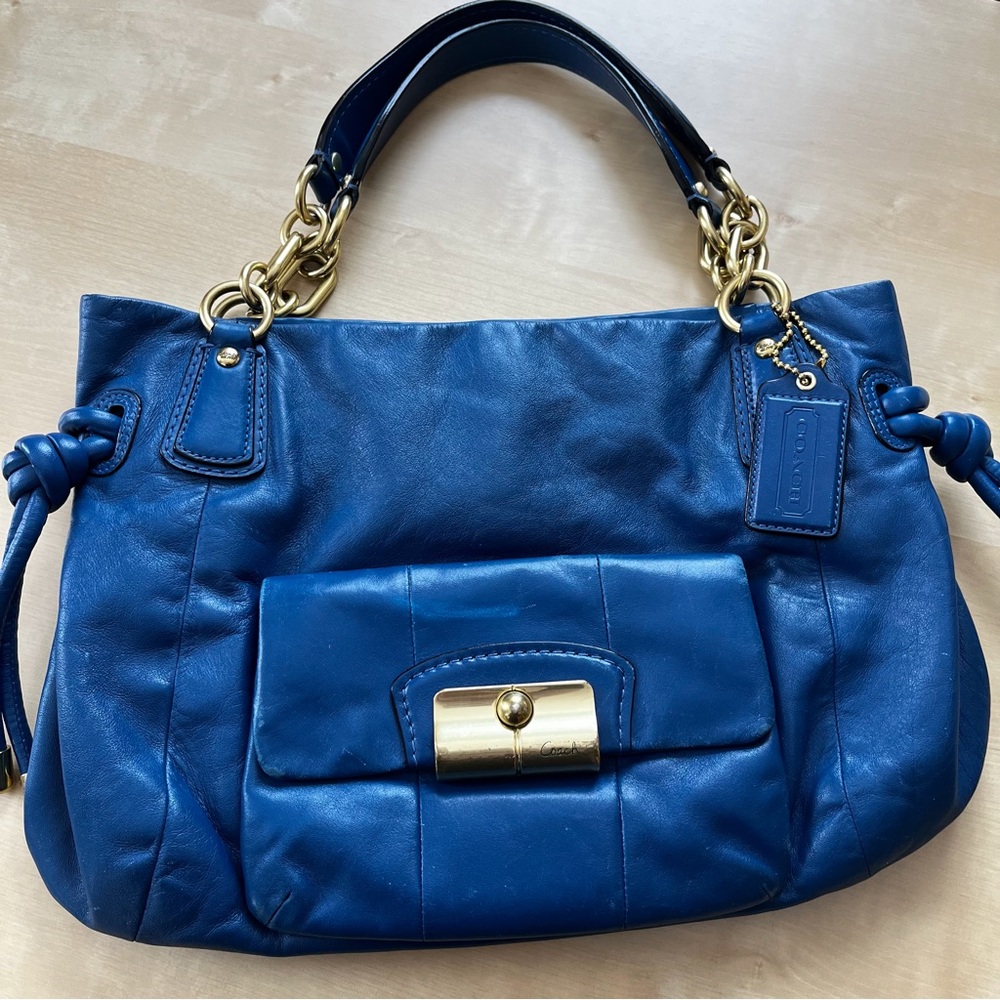 Coach Kristen Satchel midnight Blue